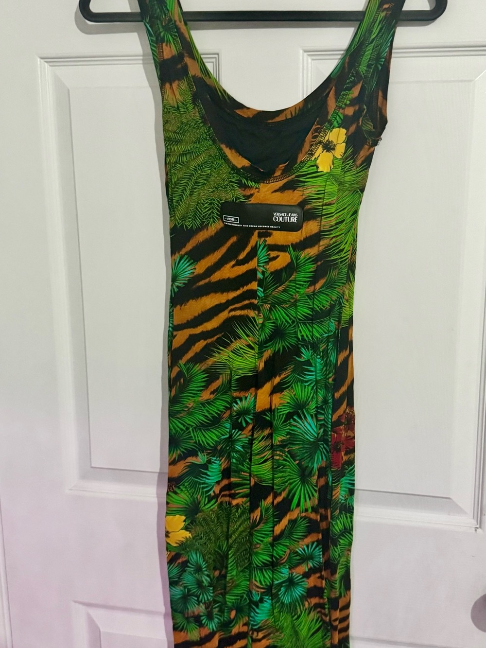 Versace Jeans Couture Tropical Tiger Print Dress - Picture 3 of 4